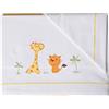 Smart Deco Home Completo lenzuoline lenzuolini con ricamo set lenzuola ricamato 100% cotone made in italy per culla compatibile cosleeping lettino bimbo bimba bimbi neonato bebe CULLA RICAMO JUNGLE GIALLO