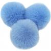 Duories 10 pezzi pompon da 10cm in pelliccia sintetica di coniglio, pompon in pelliccia artificiale pom pom palle di peluche per fai da te artigianato cappelli ciondoli decorazione donna ragazza portachiavi