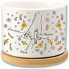 Dacomfy Vaso per Fiori in Ceramica Personalizzato con Albero della Vita, Festa della Mamma, Vaso per Piante Grasse, Vaso per Fiori in Ceramica per Interni ed Esterni