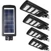 openspaceshop 4X LAMPIONE STRADALE LED 90 W PANNELLO SOLARE FOTOVOLTAICO con telecomando