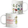 LolaPix Tazza Bambini Personalizzata con Nome. Ritorno a Scuola. Plastica. Vari Disegni. Fairy