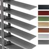 Generico Listelli Da 5 Cm Tende Veneziana In Legno 30cm 45cm 60cm 75cm 90cm 100cm 105cm 120cm 135cm 150cm 160cm Persiane Oscuranti Privacy Oscuranti Isolamento Termico(Grigio)