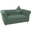 WJHDWYD Copridivano Chesterfield Elasticizzata Fodera per Divano Elasticizzato Antiscivolo Antimacchia, Copridivano 1 Posto con Braccioli Tessuto Super Morbido(Army Green,2 Posti)