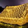 Aufun Rete luminosa a LED 3 x 2 m Luci per tende Decorazione di rete Luci di Natale Luci di Halloween, matrimoni, feste o luci d'atmosfera 250 LED bianco caldo