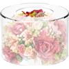 NIHUIFDPY Alzata per torta riempibile in acrilico trasparente, 15 cm, a cilindro, impilabile, centrotavola per cupcake, base decorativa, per matrimoni, baby shower, feste di compleanno (15 cm)