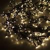 Self Import Agencies Catena Luminosa a grappolo da 1500 LED Bianco Caldo 30m, 8 Effetti di Luce, Illuminazione Interna ed Esterna, Illuminazione Esterna per Albero di Natale