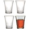 DURALEX Set 4 Bicchiere Modello Amalfi Vintage per Bar Vino liquore osteria Cantina (13cl)