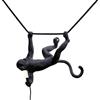 SELETTI Monkey Lamp Lampade Scimmia, Swing, Nero