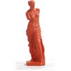 PABEN Afrodite Venere Di Milo 27.7 cm Statua Greca Decorativa Soprammobile in Resina (Rossa)