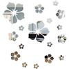 ARMYJY 18Pcs acrilico specchio floreale adesivi da parete specchio autoadesivo decorazione della parete della decorazione della casa