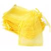Duories 50 Sacchetti in Organza riempire,Sacchetti Regalo in Organza,Sacchetti Regalo con Cordoncino,Sacchetti per Festival,Feste,Matrimoni,bomboniere,Sacchetti per Gioielli,Lavanda,15 x 20 cm,Giallo
