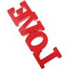 HEMOTON Lampada LED a Forma di Cuore Rossa Decorativa Leggera per Matrimonio e Festa, Luce Notturna Romantica senza Batterie per Soggiorno e Giorno degli Innamorati