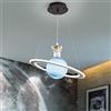 HSLJ1 Lampada a sospensione a pianeta in acrilico Camera dei bambini Lampadario a soffitto con stella spaziale Astronauta Lampada a sospensione a led Decorazioni per la casa Apparecchio di illuminazione fan