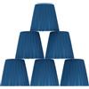 Cocoarm 6PCS Paralume Lampadario Moderno Semplice Paralume in Stoffa per Clip di Cristallo Lampada da Parete Lampadario, Blu, Buona Trasmissione della Luce