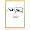 PCH[art] Cornice portafoto New Malmø - Anti-Reflex | Colore: Oro | Dimensioni: 80x120 | Cornice elegante per le tue foto e motivi