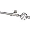 Sento Kit Bastone per Tende in Metallo 25mm Acciaio Inox Montaggio a Muro 140 cm (1x140cm) GRACJA