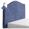 PAULATO - Copri Testata Letto Singolo 80-130cm Elasticizzato Blu | Copritestiera elasticizzata in microfibra, bielastica, antigraffio, lavabile in lavatrice, certificata OEKO-TEX, MadeinItaly