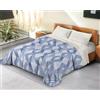 BANZAII TEXTILE INNOVATOR ONLINE Banzaii Trapunta Matrimoniale 260x260 cm Invernale in Ecopiuma da 380 gr/mq calda e morbida - Piumone Invernale Anallergico e Traspirante - Prodotto in Italia -Miriam Blu
