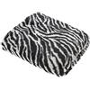 Mayssa Coperta maculata in pile Animalier Zebrato Tigrato Leopardato plaid 130x160 cm (Zebrato)