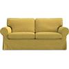 MASTERS OF COVERS Fodera di Ricambio per Divano a 2 Posti IKEA Ektorp, Ektorp Fodera Divano 2 Posti, Ektorp Copridivano, Ektorp Fodera, 179 x 88 x 88 cm (Mostarda, Poliestere Petite)