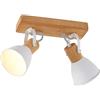 Lindby Faretto dimmerabile (Scandinavo) colore Ocra, in Legno ad es. Soggiorno & Sala da pranzo Lampada incasso plafoniera applique