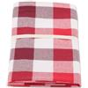 Casatessile Tovaglia in Cotone Jacquard Vichy - Bordeaux, Maxi 140x320 cm.