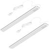Oktaplex lighting Oktaplex - Set di 2 Riva LED illuminazione sottopensile piatta, 57,5 cm, bianco neutro