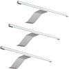 kalb Material für Möbel kalb | Lampada LED da superficie, 340 x 170 x 40 mm, lampada per armadi con modulo LED, 12 VDC, 4 W, 230 lm per lampada, con interruttore e alimentatore, grigio argento, per armadi (grigio argento