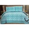 Corredocasa Completo Letto Lenzuola in Pile Coral Soffice Caldo Top QUALITA' Made in Italy- Set Sotto Sopra e Federe Fantasia Super Extra Morbido - Matrimoniale, Fiori Verde Smeraldo
