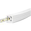 Jandei - Profilo flessibile in silicone 5 metri per striscia LED con PCB fino a 10 mm di larghezza. Emissione laterale di luce, formato quadrato 16 mm x 16 mm. Adatto per esterni, colore bianco