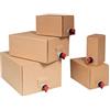 karton-billiger Set di bag-in-box in cartone con erogatore, 1,5 l, 3 l, 5 l, 10 l e 20 l, personalizzabile (10, 20 litri)