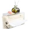 CAMEIRGOU Dispenser Di Asciugamani Da Parete, Porta-fazzoletto Acrilico, Dispenser Carta Asciugamani Parete, Portafazzoletti Rettangolare, Dispenser Di Carta Igienica Per Bagno, Dispenser Salviette Da Muro (A)