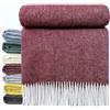 STTS International Coperta in lana vergine al 100%, disponibile in diversi colori, copriletto in lana vergine, plaid Tirol, rosso (K), 140 x 200 cm