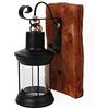 kangten Lampada da parete in legno rustico, lampada da parete in stile retrò, lampada industriale per esterni, lanterna E27, per bar, sala da pranzo, cucina, soggiorno