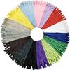 DOITEM 75 pezzi 30 cm / 15 pollici invisibile multicolore nylon bobina chiusure a cerniera per cucire e mestieri, 15 colori