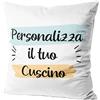 Woopers Cuscino Personalizzato con Foto e Scritte, Stampa Fronte-Retro, Sfoderabile, 40x40, con Imbottitura. Regalo Festa della Mamma, Compleanno, Anniversario, Fidanzati.