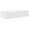 vidaXL Scaffale a Parete con Cassetti Bianco 80x33x17 cm in Truciolato, mensola da Muro con mobiletto, mobiletto portaoggetti Montato a Muro, unità a Muro sospesa