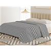 BANZAII TEXTILE INNOVATOR ONLINE Banzaii Telo Copriletto Multiuso 250x250 cm, Copridivano Universale, Telo Arredo per Letto e Divano, Copritutto Resistente Ilaria Grigio