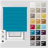 Estika Tenda a rullo giorno e notte con foratura - 100 x 150 cm - Costa azzurra - montaggio a soffitto o parete, tessuto a doppio strato, semi-trasparente, per interni, per finestre