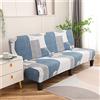 Hiseng Copridivano Senza Braccioli 3 Posti Elasticizzato Fodere Coperture Divano Letto Pieghevole Clic Clac Universale Lavabile Rimovibile Anti Scivolo Copri (190-225cm,Forma Semplice)