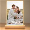 Bulaient Lampada Personalizzata con Foto, Cornice con Foto Personalizzata, Quadro Personalizzato con Foto, Regalo Donna Compleanno, Regalo Personalizzato per Donna e Uomo