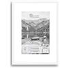 CLAMARO COLLAGE 20 - Cornice portafoto 40 x 60 cm, colore bianco opaco, con passepartout per immagini DIN A3 (29,7 x 42,0 cm), 20 mm, design sottile, cornice in legno MDF con vetro acrilico