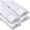 Sonnewelt - Lampada da soffitto a LED per ambienti umidi, 150 cm, 4 x 4000 K, bianco neutro, 48 W, IP65, impermeabile, tubi, lampada da officina, lampada a tubi, completa, lampada per vasca da bagno
