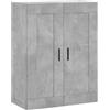 vidaXL Mobile a Parete Grigio Cemento 69,5x34x90 cm Legno Multistrato