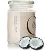 CERERIA DEL ROSSO Candela Profumata Giara Grande Cera di Soia 100% Naturale Aromaterapia Profumo Intenso Fino a 120 Ore Idea Regalo Occasione Made in Italy 3 Stoppini Cotone (Black Coconut)