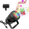 Veeteah Proiettore Di Natale - Alimentato via USB con 16 Modalità LED - Proiettore Natalizie Con Decorazioni Esterne - Per Interno Camera Da Soggiorno Giardino Patio Portico Ufficio Scuola