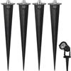 Ciieeo Segnapasso Solari per Giardino in Alluminio Set da 8 Picchetti per Lampada da Giardino Resistenti e Leggeri, per Luci LED da Esterno