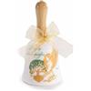 Generico Campanella in Ceramica Decorata - Collezione Angeli - 6 Modelli (Amicizia, Famiglia, Cuore, Studio, Sogni, Salute) - Idea Regalo Natalizia Ø 5 cm x 10 H (Famiglia)