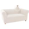 WJHDWYD Copridivano Chesterfield Elasticizzata Fodera per Divano Elasticizzato Antiscivolo Antimacchia, Copridivano 1 Posto con Braccioli Tessuto Super Morbido(Avorio,2 Posti)