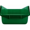 ACCADEMIA ITALIANA DELL'OTTICA Cassetta Contenitore a Bocca di Lupo cm in Plastica, Impilabile e Sovrapponibile, per Magazzino, Minuteria, Viti, Accessori e Montature Occhiali - Contenitori (2, Verde, 33x22x16cm)